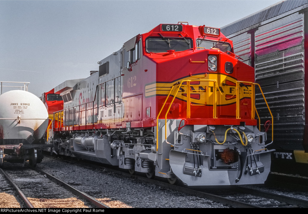 ATSF 612, GE C44-9W, New delivery at the BRC Clearing Yard